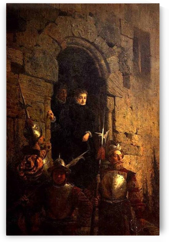 Clergy and the army by Vasily Dmitrievich Polenov