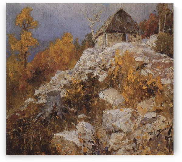 A house on a top of a mountain by Vasily Dmitrievich Polenov