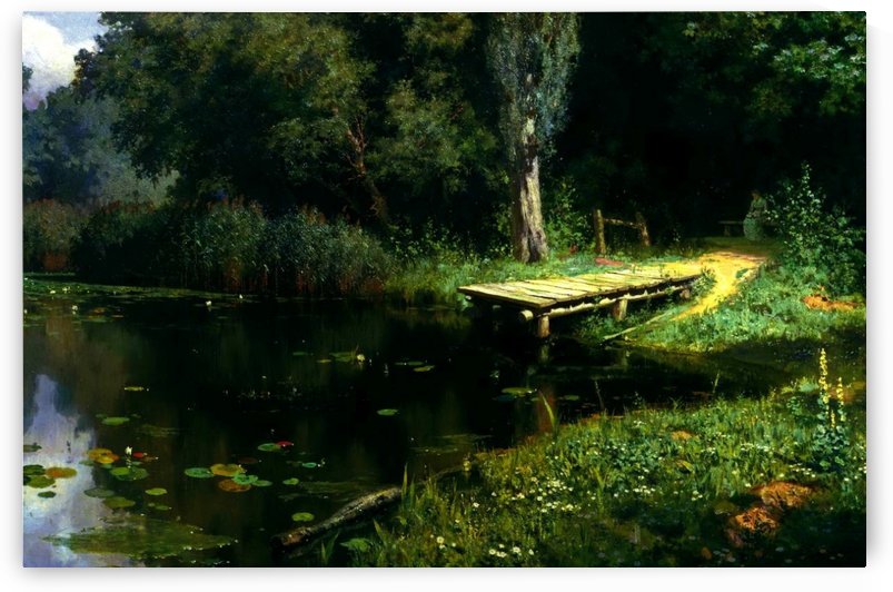 Overgrown pond by Vasily Dmitrievich Polenov