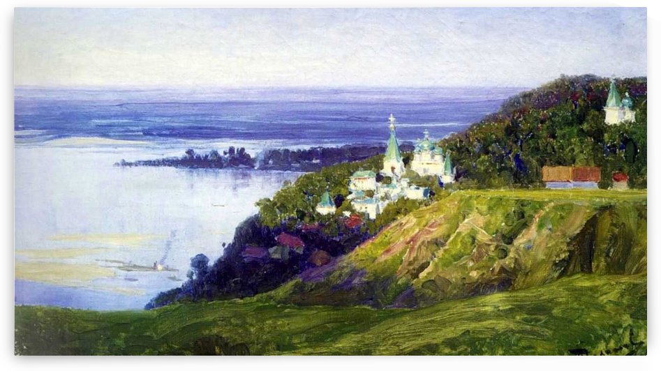 Moscow yard and sea by Vasily Dmitrievich Polenov