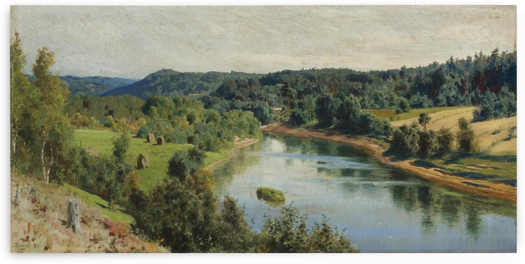 A river through the forest by Vasily Dmitrievich Polenov