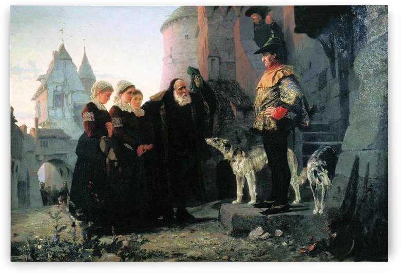 Led the children by Vasily Dmitrievich Polenov