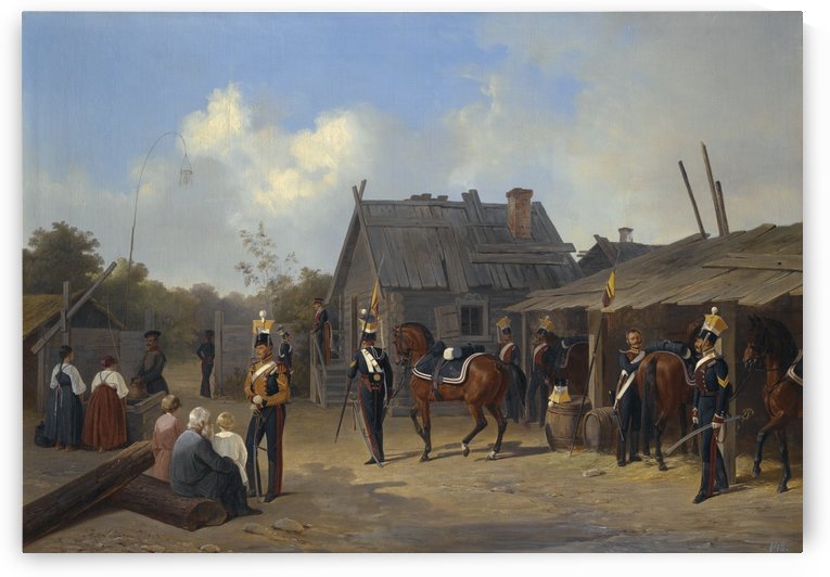 Russian army by Vasily Dmitrievich Polenov