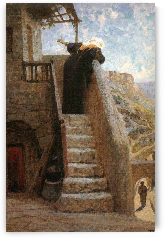 Windmil in vela by Vasily Dmitrievich Polenov