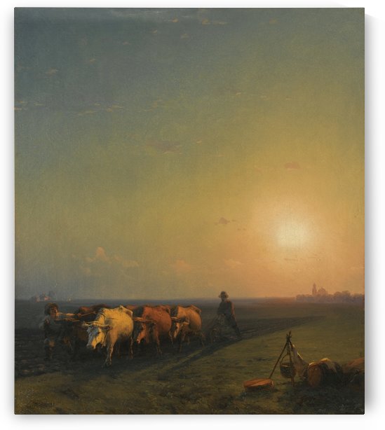 A heard of cattle by Vasily Dmitrievich Polenov