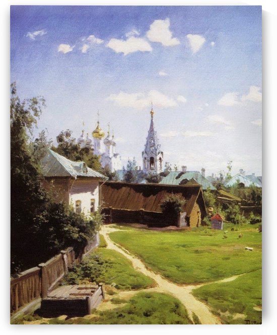 A courtyard in Moscow by Vasily Dmitrievich Polenov