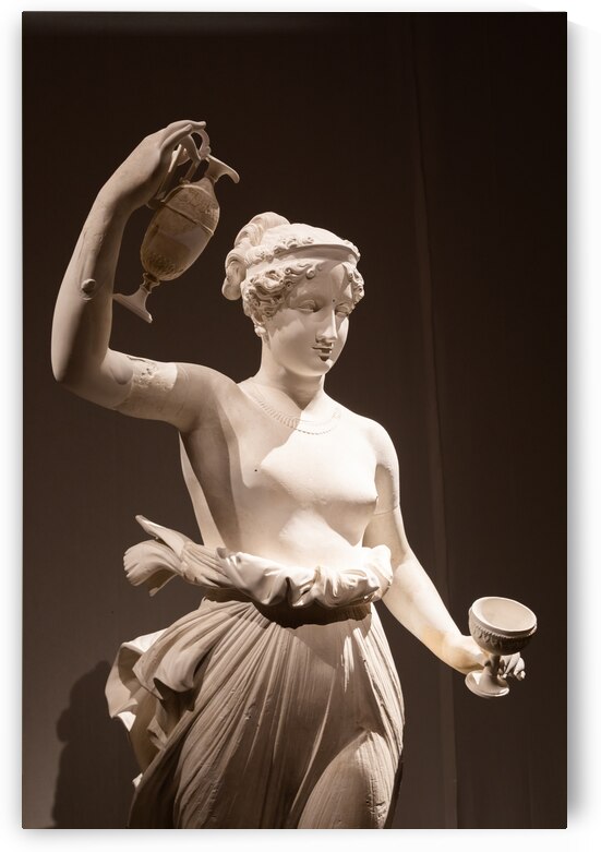 Statue of Hebe famous ancient sculpture by Antonio Canova 1796 by Paolo Modena