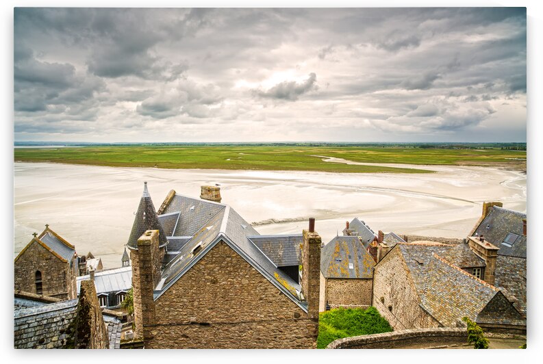 Mont Saint Michel monastery and bay. Normandy France. by Stefano Orazzini