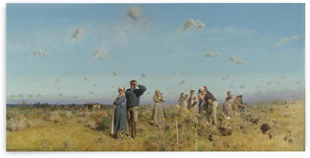 Peasants working in the field by Francesco Zerillo