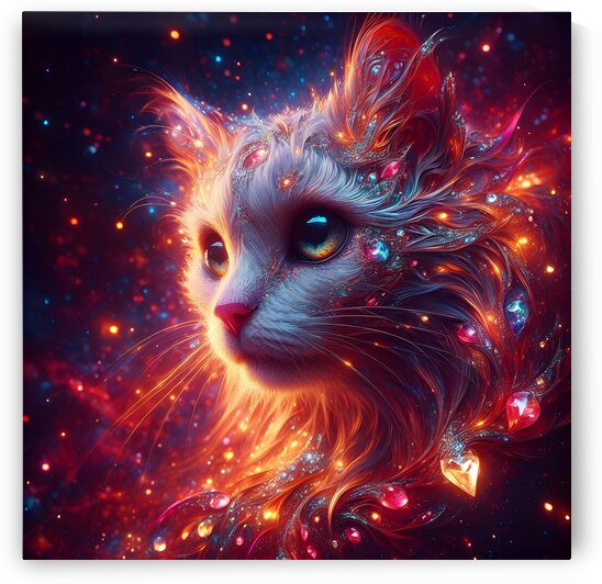 Diamond the Cat by Beautiful Digital Art