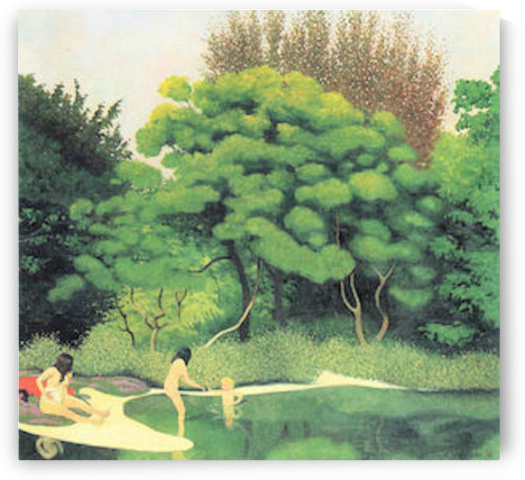 Bathers in the woods by Felix Vallotton
