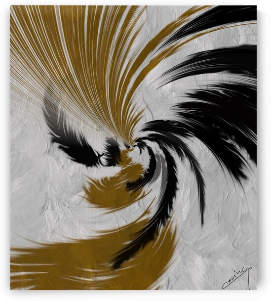 Ethereal Plumage - Abstract Feather Art Print by Corina Ioana