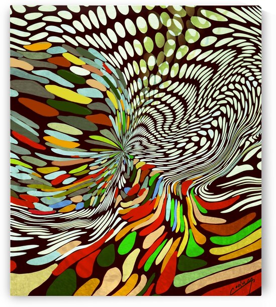 Vibrant Kaleidoscope - Abstract Art Print by Corina Ioana