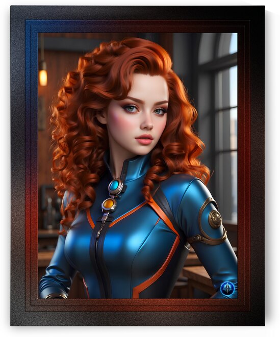 Flight Navigator Florina Tatina Beautiful AI Concept Art Portrait by Xzendor7 by xzendor7