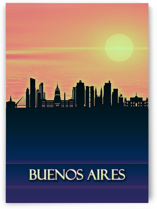 Buenos Aires City Skyline by Towseef Dar