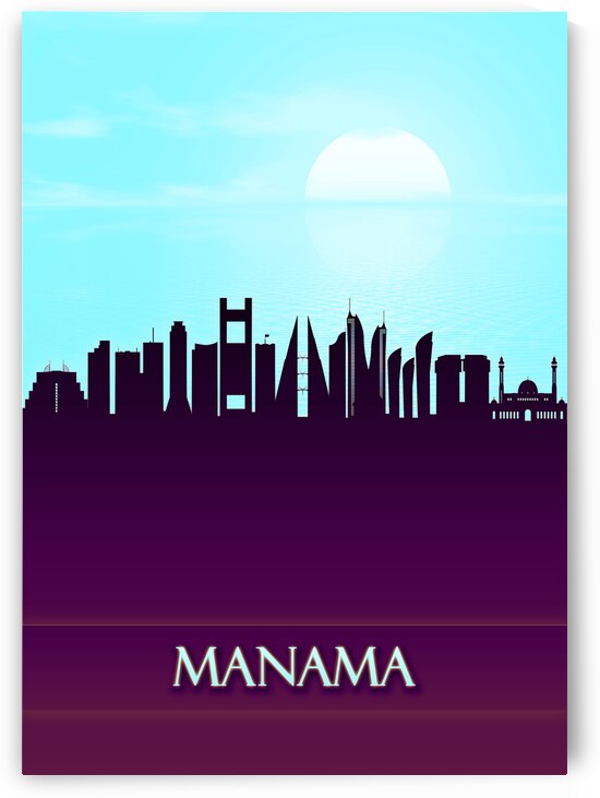 Manama City Skyline by Towseef Dar