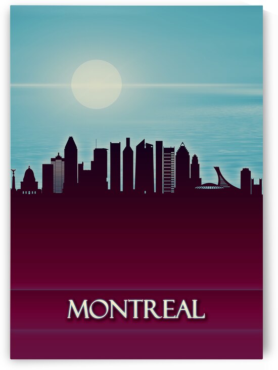 Montreal City Skyline by Towseef Dar