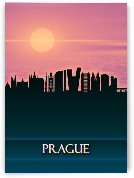 Prague City Skyline by Towseef Dar
