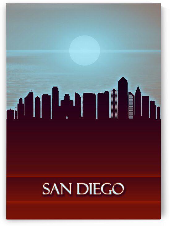 San Diego City Skyline by Towseef Dar