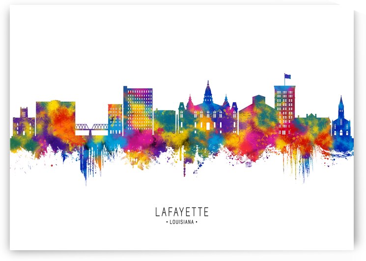 Lafayette Louisiana Skyline by Towseef Dar