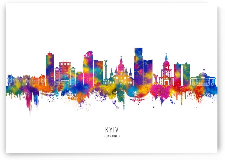 Kyiv Ukraine Skyline by Towseef Dar