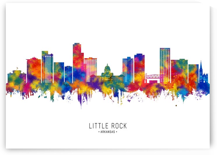 Little Rock Arkansas Skyline by Towseef Dar