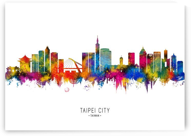 Taipei Taiwan Skyline by Towseef Dar