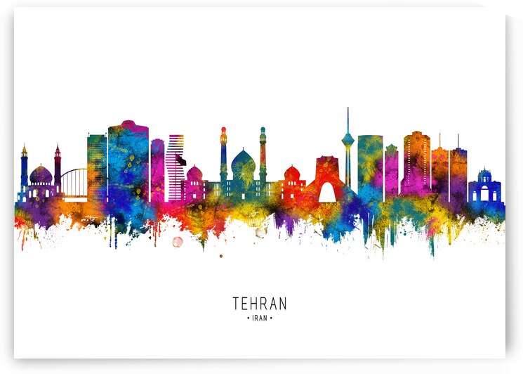Tehran Iran Skyline by Towseef Dar