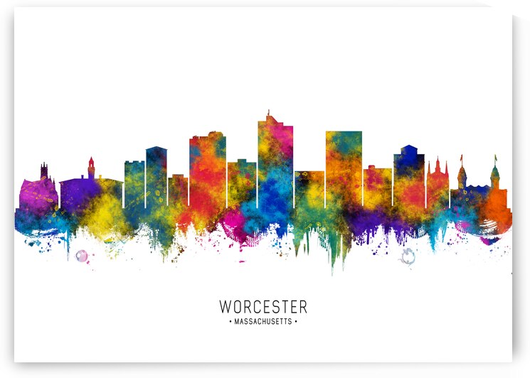 Worcester Massachusetts Skyline by Towseef Dar
