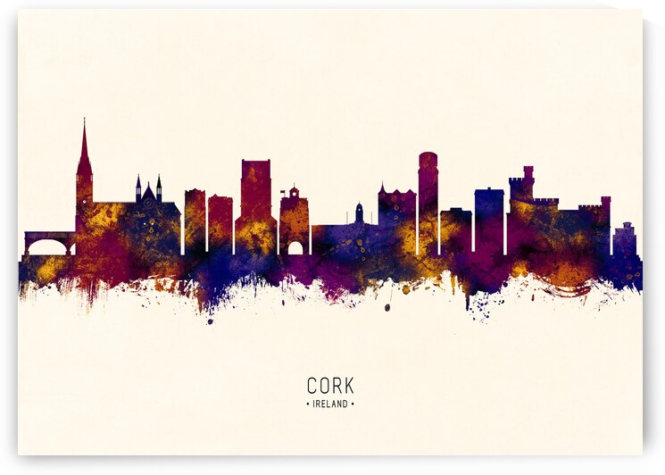 Cork Ireland Skyline by Towseef Dar