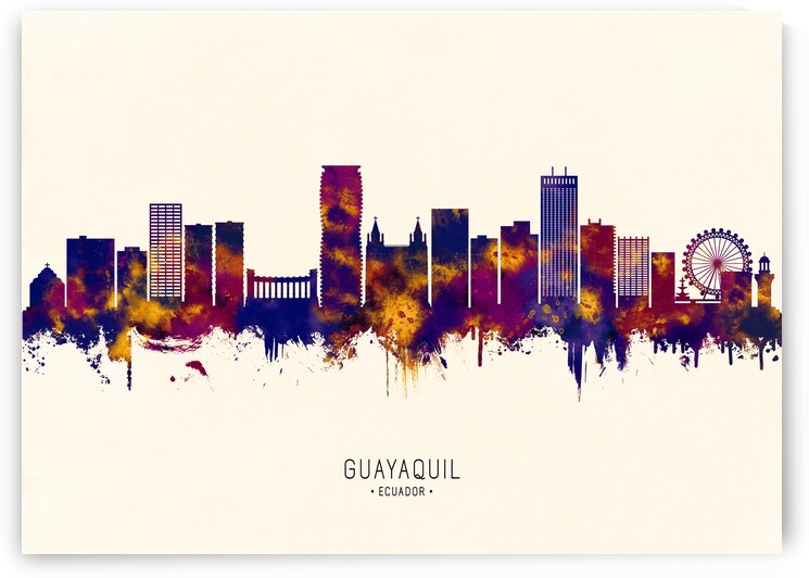 Guayaquil Ecuador Skyline by Towseef Dar