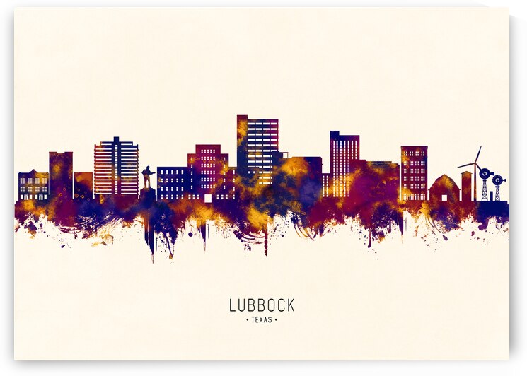 Lubbock Texas Skyline by Towseef Dar