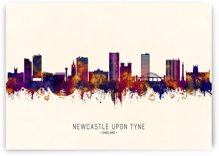 Newcastle UK Skyline by Towseef Dar