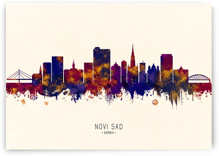 Novi Sad Serbia Skyline by Towseef Dar