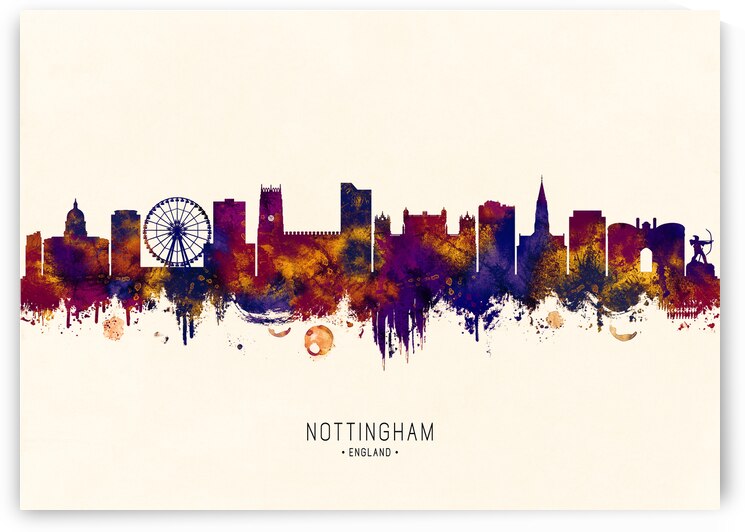 Nottingham England Skyline by Towseef Dar