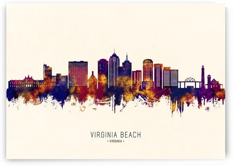 Virginia Beach Virginia Skyline by Towseef Dar