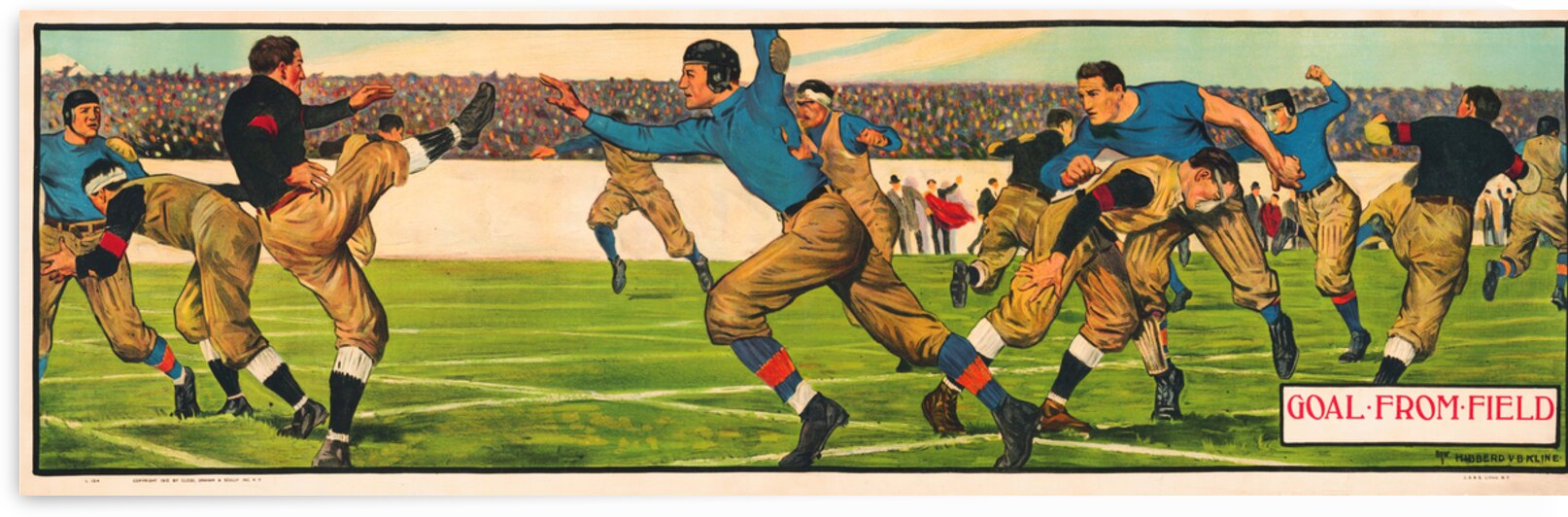 1910 Goal From Field Hibberd VB Kline by Row One Brand