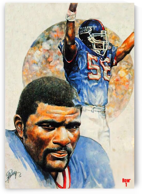 Lawrence Taylor Art by Michael Petronella by Row One Brand