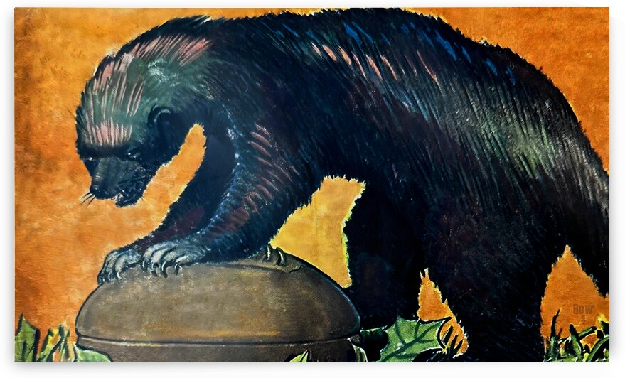 Vintage Michigan Wolverine Football Art by Row One Brand