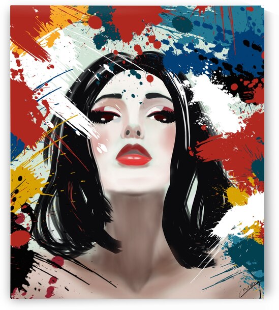 Crazy in Love - Abstract Art Print by Corina Ioana