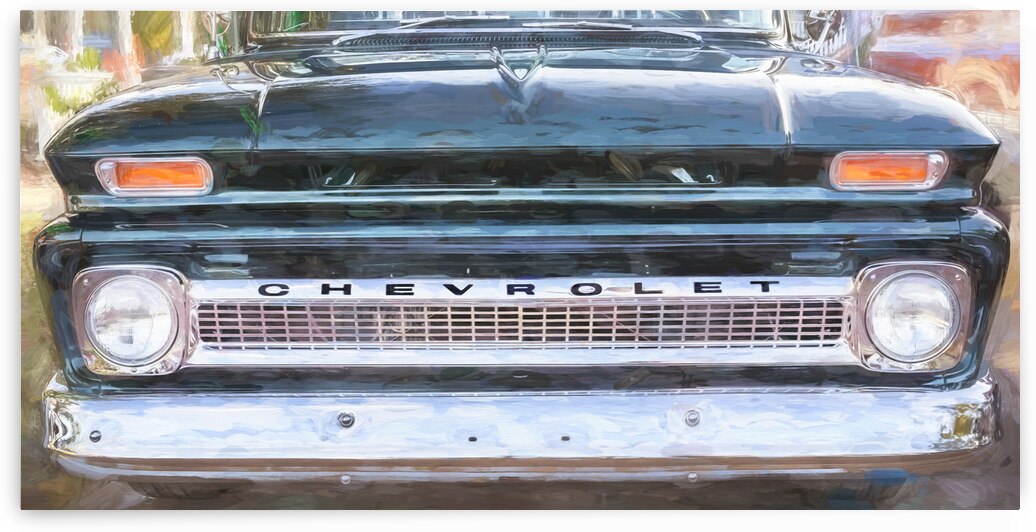 1966 Dark Green  Chevrolet Custom C10 Pick Up Truck X 2 by Rich Franco