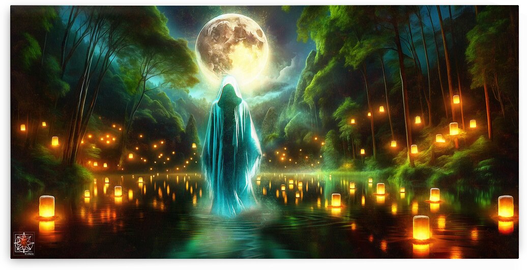 Wanderer on the Lake by ChrisHarrisArt