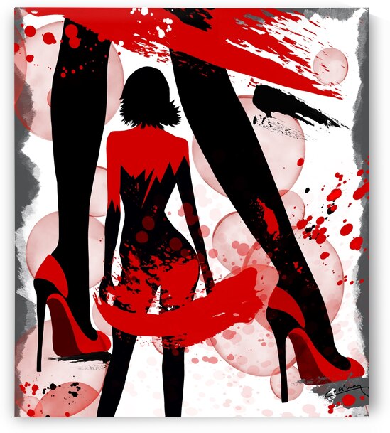 Curves of Sensuality - Modern Art Print by Corina Ioana