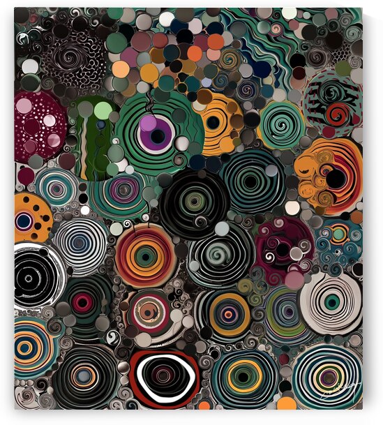 Eclectic Revelry - Abstract Art Print by Corina Ioana