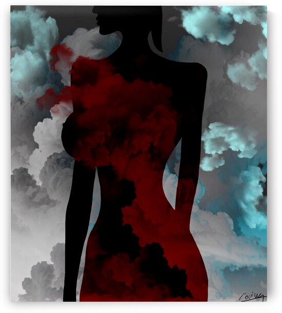 Naked Visions in Dreamscapes - Silhouette Art Print by Corina Ioana