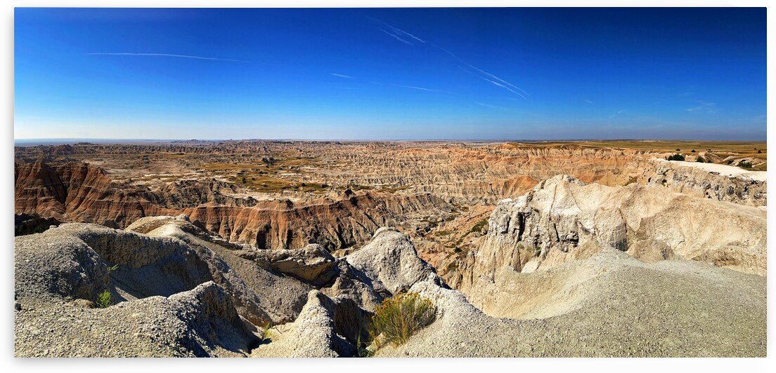 Badlands Panorama 4x2 South Dakota by Bill Swartwout Photography