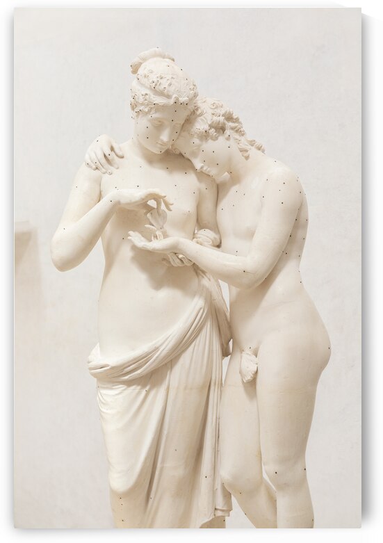 Cupid and Psyche statue by sculptor Antonio Canova 1800. Sensua by Paolo Modena