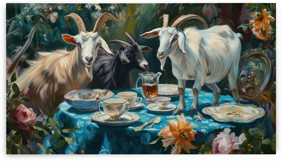Goat Tea Party by Dan Canopy