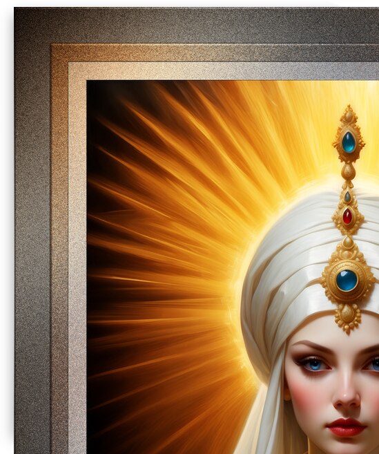 The Eternal Radiance Of Aishisa Mesmerizing AI Concept Art Portrait by Xzendor7 by xzendor7