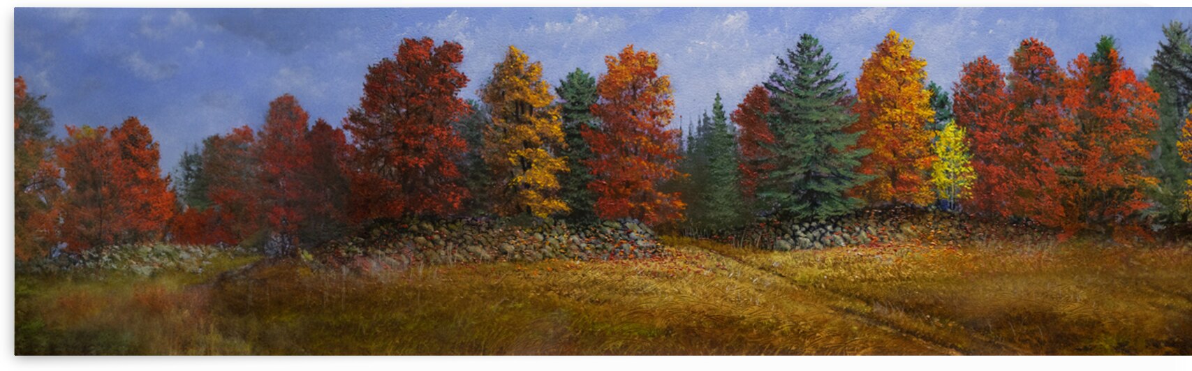 Fall Foiage Panorama by Frank Wilson